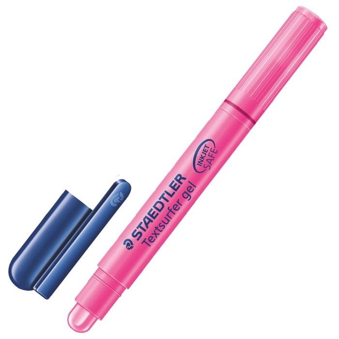 Маркер гелевый 3.0 мм Staedtler Textsurfer, сухой, выкручивающийся, розовый 264-23