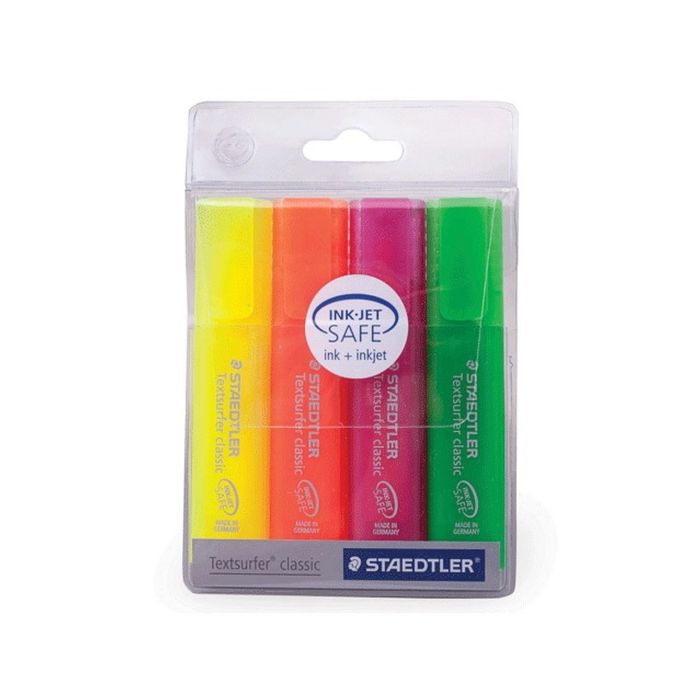 Набор маркеров-текстовыделителей 4 цвета 5.0 мм Staedtler Textsurfer classic, 364 P WP4