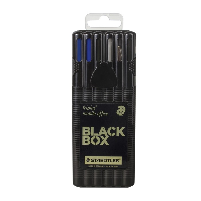 Набор ручки капил 2шт, ручка шар ручка-роллер карандаш мех, маркер-текст Staedtler 34 SB6B