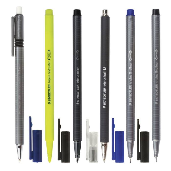 Набор ручки капил 2шт, ручка шар ручка-роллер карандаш мех, маркер-текст Staedtler 34 SB6B