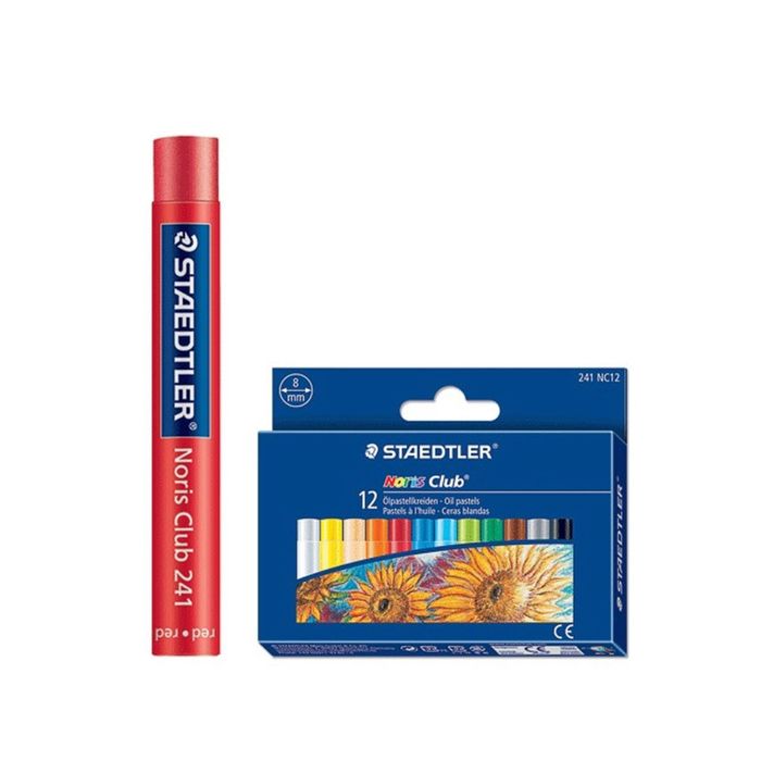 Пастель художеств масляная 12цв Noris Club в картонной коробке, европодв 241 NC12 268780