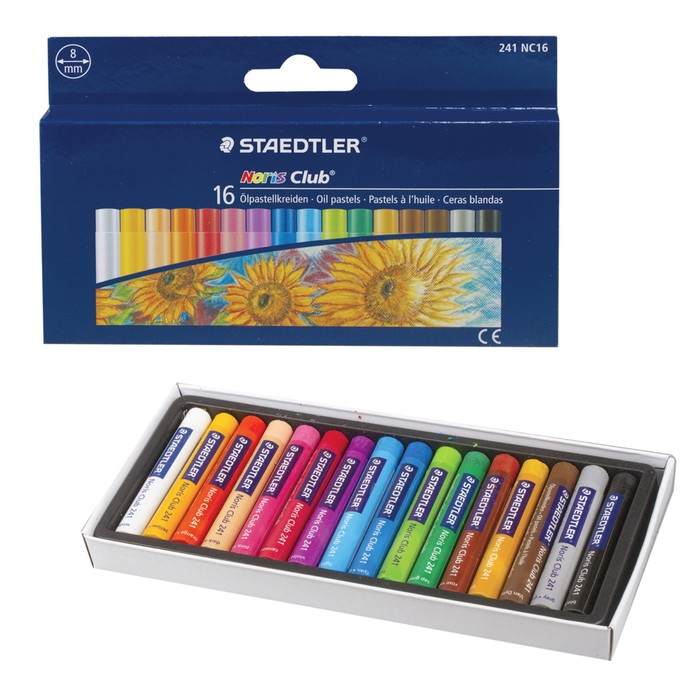 Пастель художеств масляная 16цв Noris Club в картонной коробке, европодв 241 NC16 268780