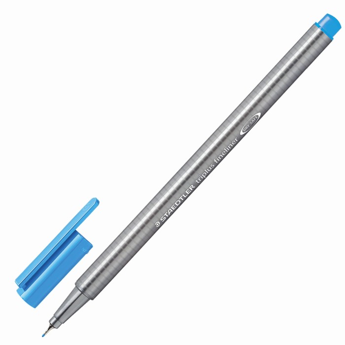 Ручка капиллярная Staedtler 0,3 мм, трехгран, линер, бледно-голубая 334-30