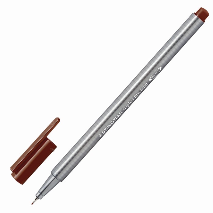 Ручка капиллярная Staedtler 0,3 мм, трехгран, линер, коричневая 334-76