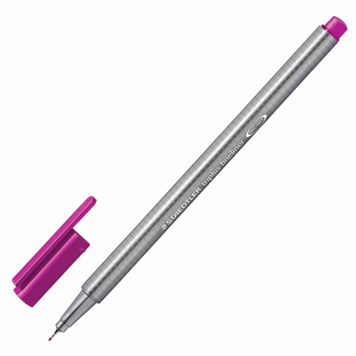 Ручка капиллярная Staedtler 0,3 мм, трехгран, линер, красно-фиолетовая 334-61