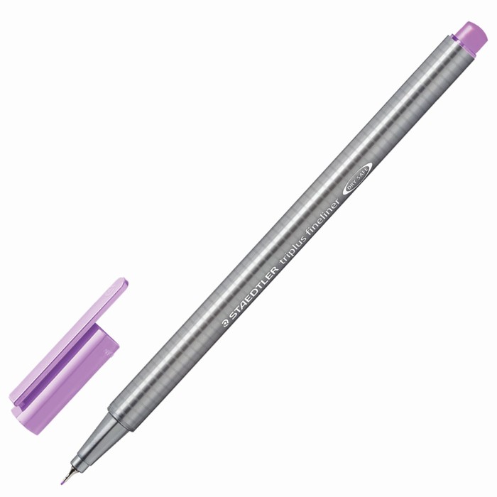 Ручка капиллярная Staedtler 0,3 мм, трехгран, линер, лавандовая 334-62