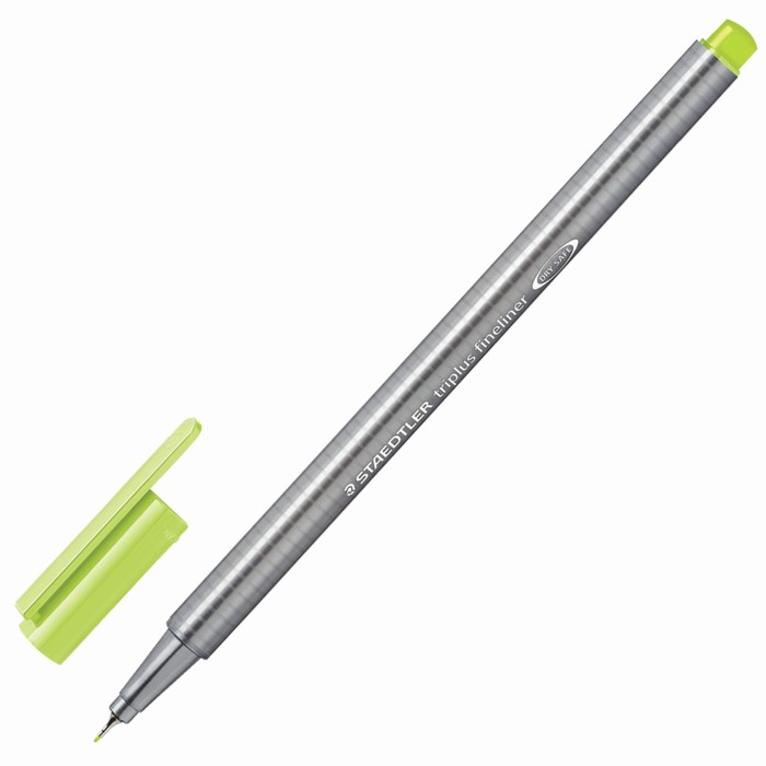 Ручка капиллярная Staedtler 0,3 мм, трехгран, линер, лаймовая 334-53