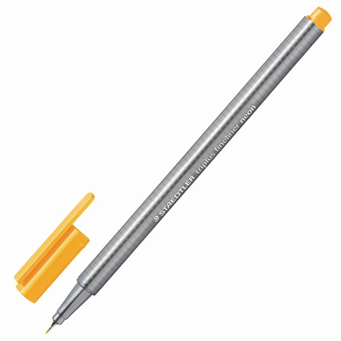 Ручка капиллярная Staedtler 0,3 мм, трехгран, линер, неоновая оранжевая 334-401