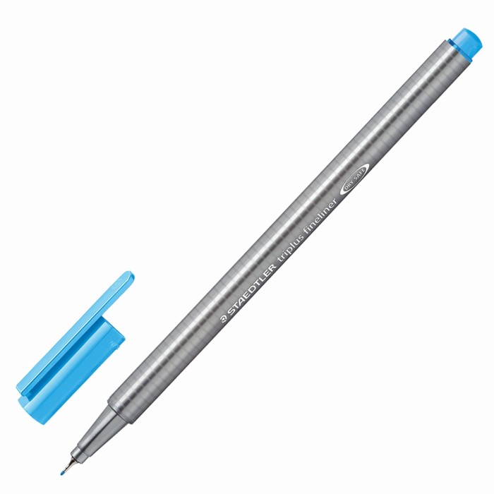Ручка капиллярная Staedtler 0,3 мм, трехгран, линер, неоновая синяя 334-301