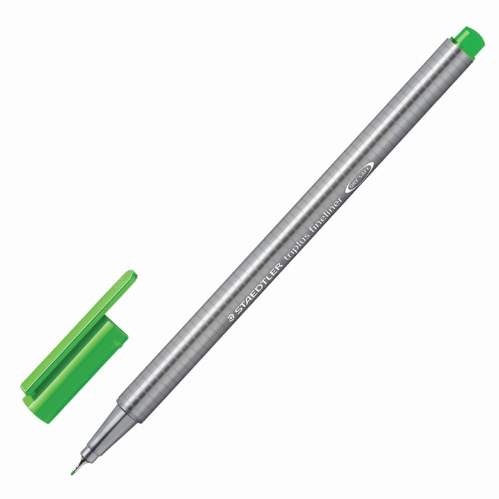 Ручка капиллярная Staedtler 0,3 мм, трехгран, линер, салатовая 334-51