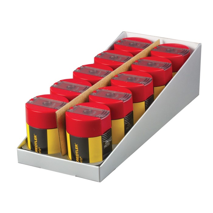 Точилка Staedtler Noris контейнер 1 отверстие, круглая, пластиковая, 511004