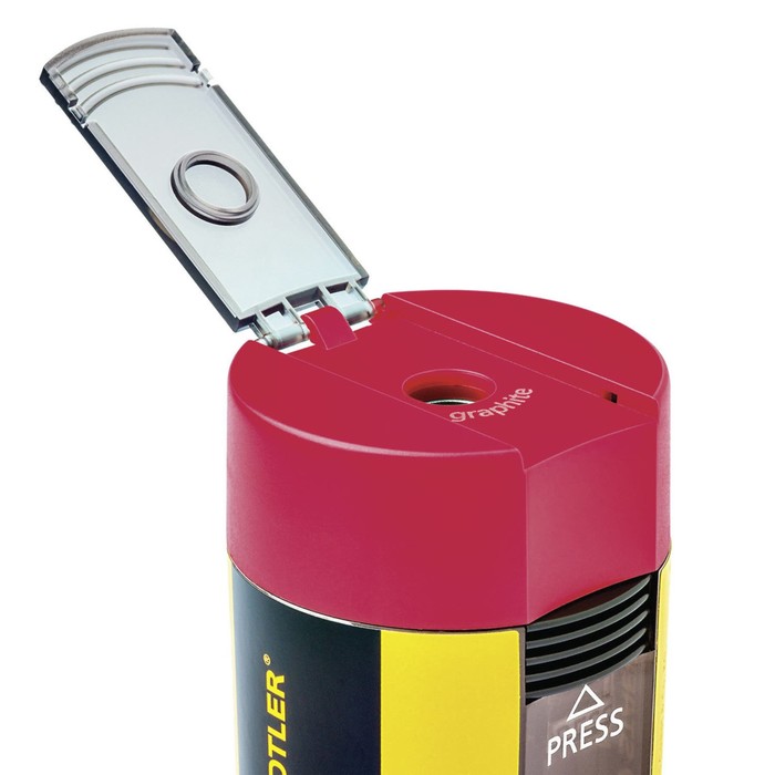 Точилка Staedtler Noris контейнер 1 отверстие, круглая, пластиковая, 511004