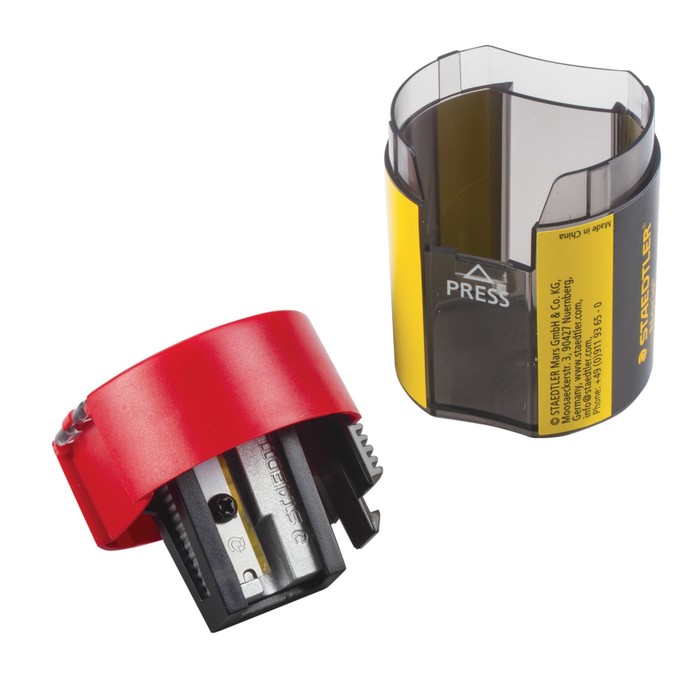 Точилка Staedtler Noris контейнер 1 отверстие, круглая, пластиковая, 511004