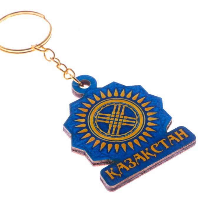Брелок деревянный «Казахстан. Шанырак»