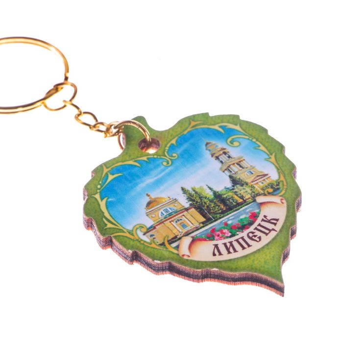 Брелок деревянный «Липецк», 4,5 х 5,6 см