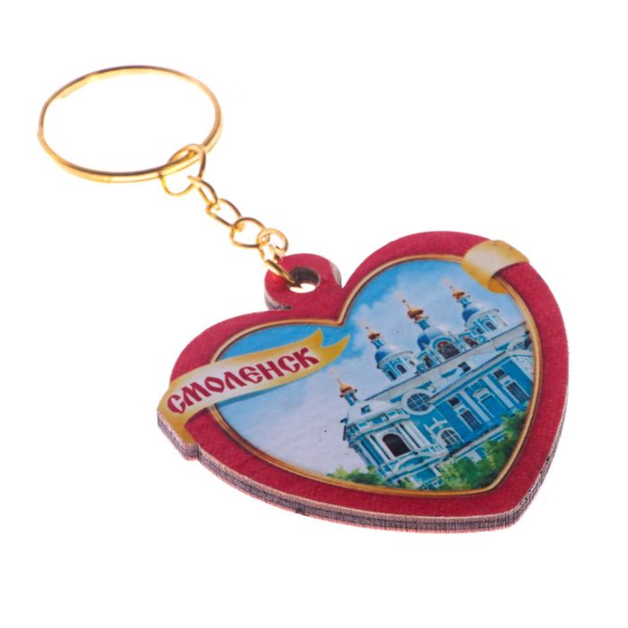 Брелок деревянный «Смоленск. Успенский собор», 5 х 5 см