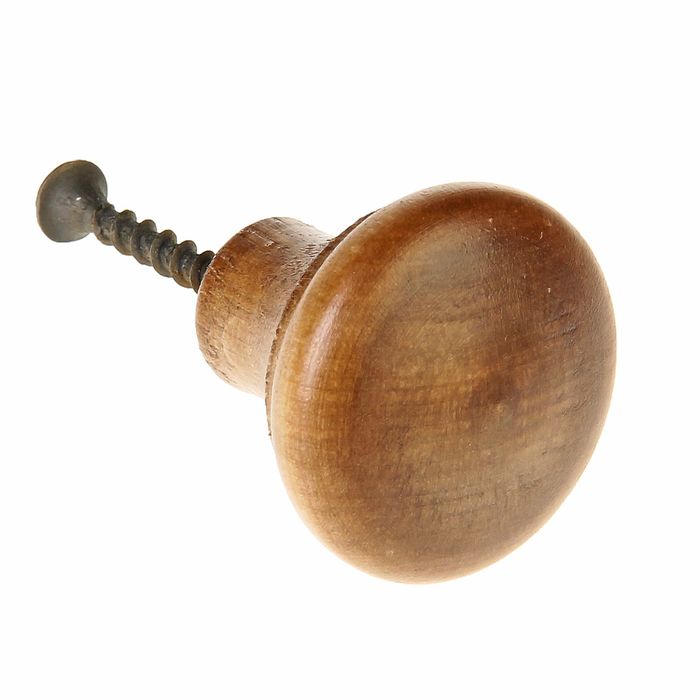 Ручка-кнопка Алапаевск, "Грибок", цвет дуб