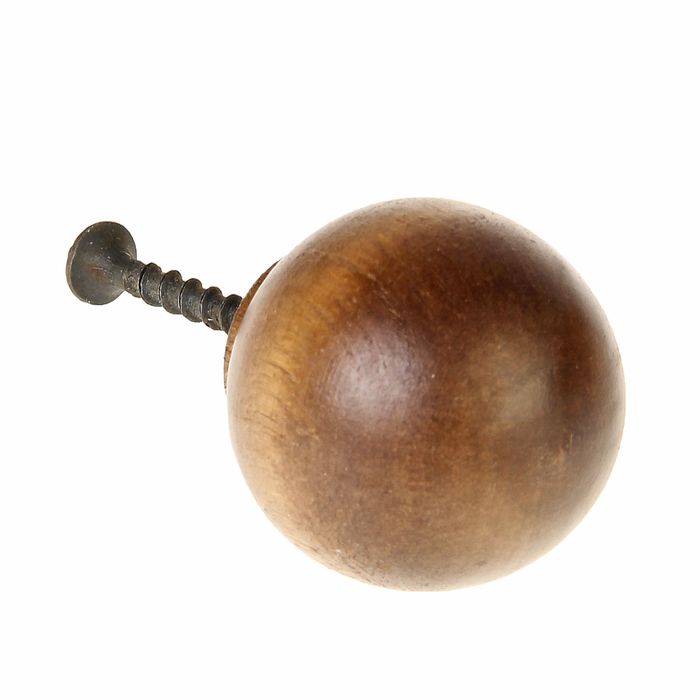 Ручка-кнопка Алапаевск, "Шар", цвет дуб