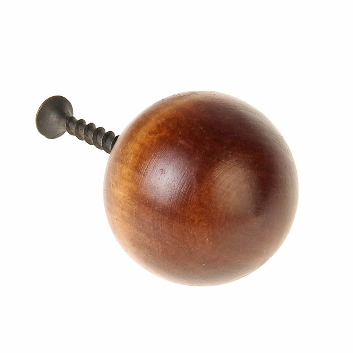 Ручка-кнопка Алапаевск, "Шар", цвет орех