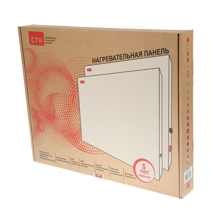 Обогреватель "СТН", инфракрасно-конвективный, 500 Вт, без терморегулятора, белый