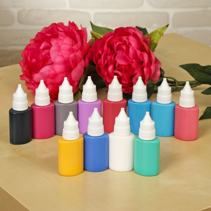 Витражная роспись "Маки", А3