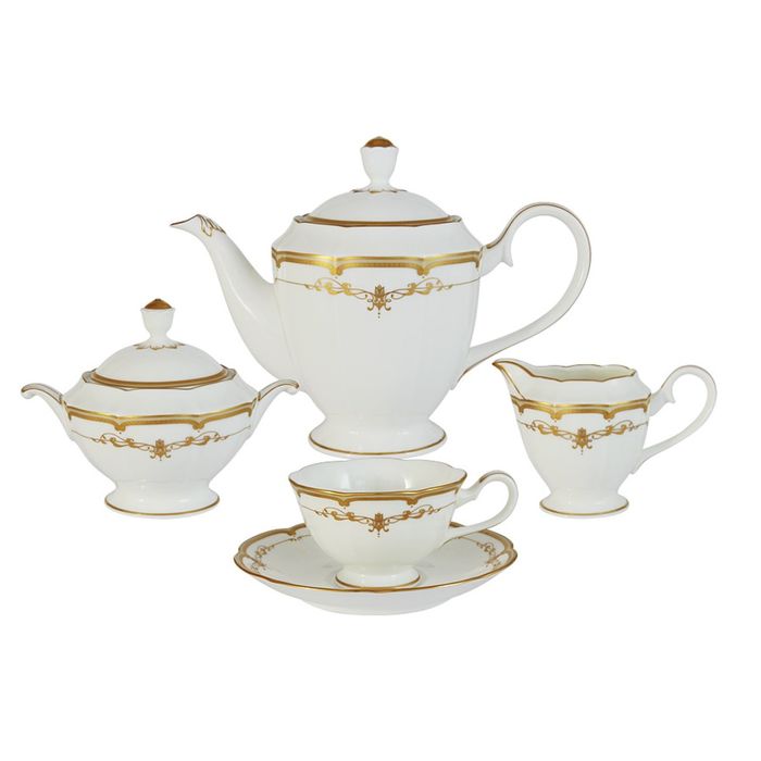 Чайный сервиз "Ожидание", из 17 предметов, на 6 персон