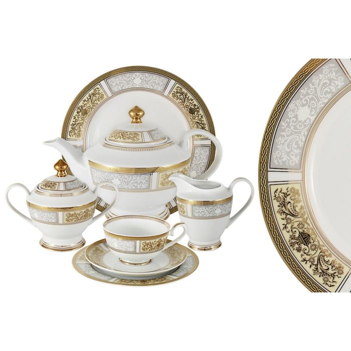 Чайный сервиз "Августина", 42 предмета, на 12 персон