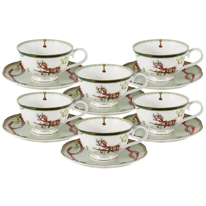 Набор 12 предметов "Эдинбург", 6 чашек, 6 блюдец