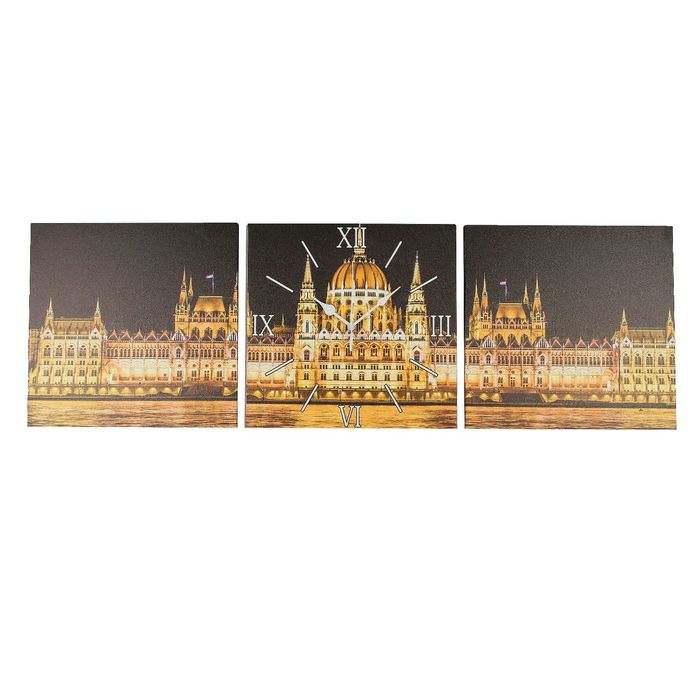 Часы настенные модульные "Голландский парламент", 35х110 см