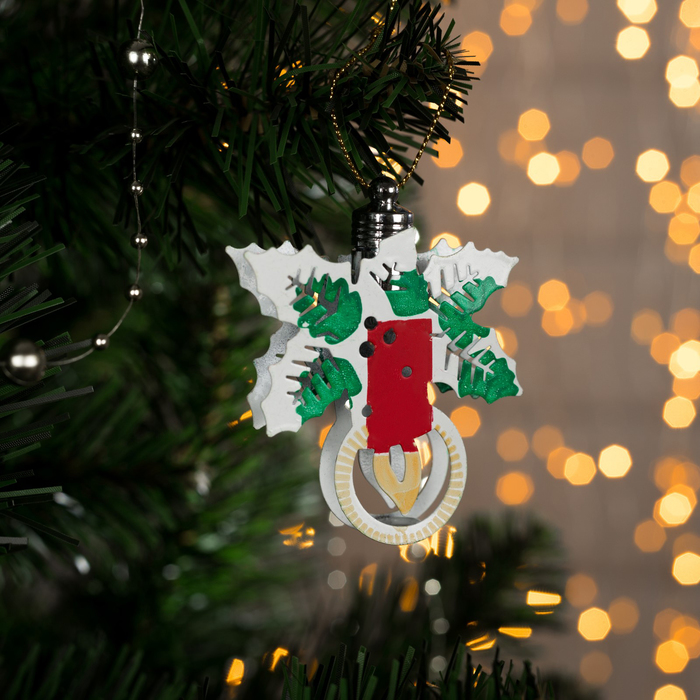 Подвеска световая "Свечка" (батарейки в комплекте), 8,5 см, 1 LED, RGB