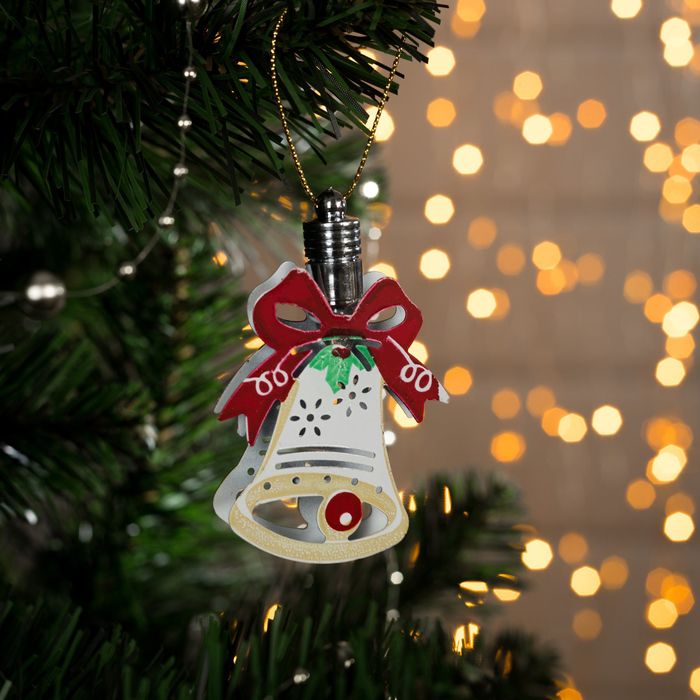 Подвеска световая "Колокольчик" (батарейки в комплекте), 7,5 см, 1 LED, RGB