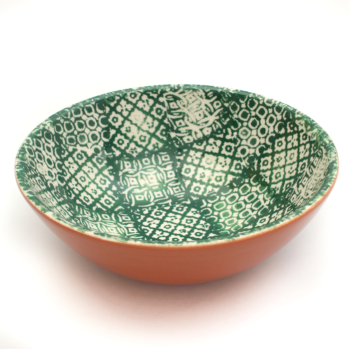 Салатник-пиала 500 мл Minerva, d=18 см, цвет зелёный