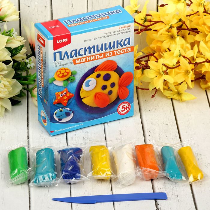 Магниты из теста "Подводные друзья"