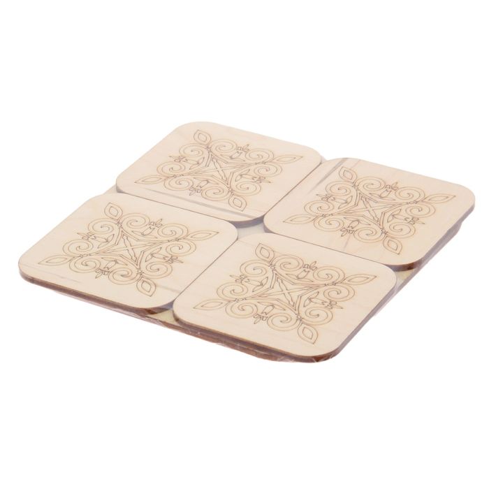 Набор подставок под горячее "Шеврон" квадрат 5 шт. ХТ10540