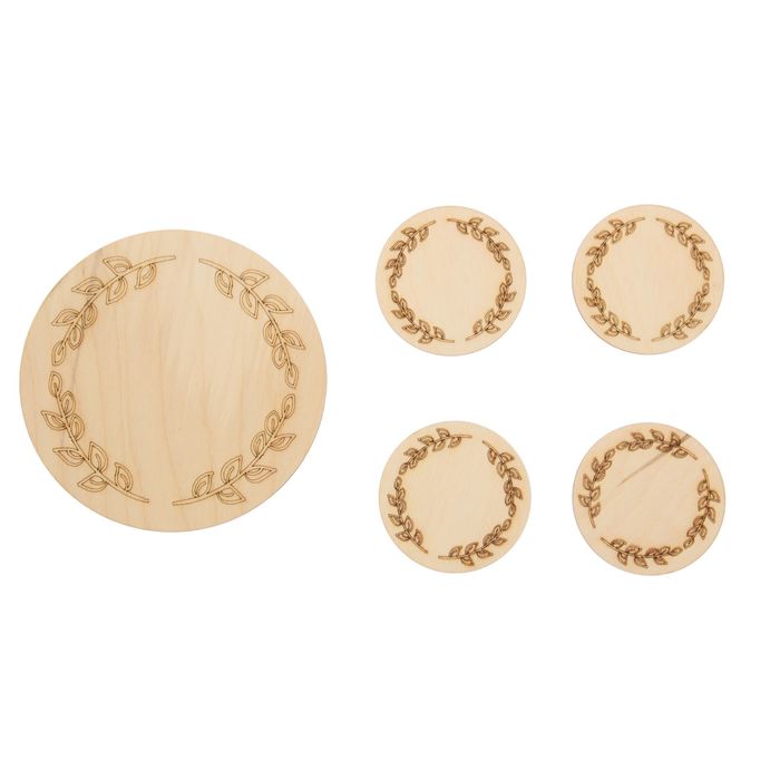 Набор подставок под горячее "Римская",  5 шт.