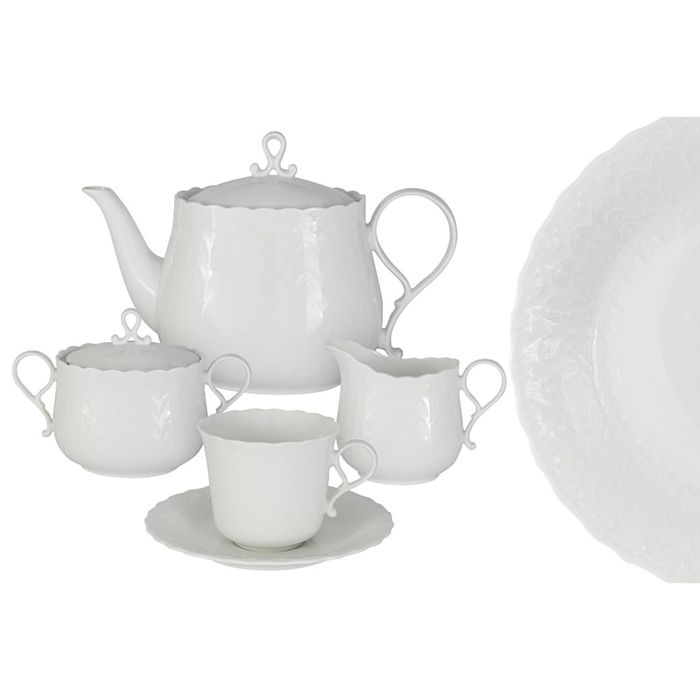 Чайный сервиз "Шёлк", 17 предметов, на 6 пресон