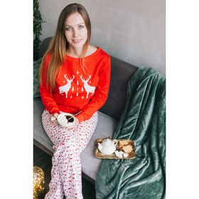 

Толстовка женская KAFTAN "Новый год", красный, р-р50-52 100% хлопок