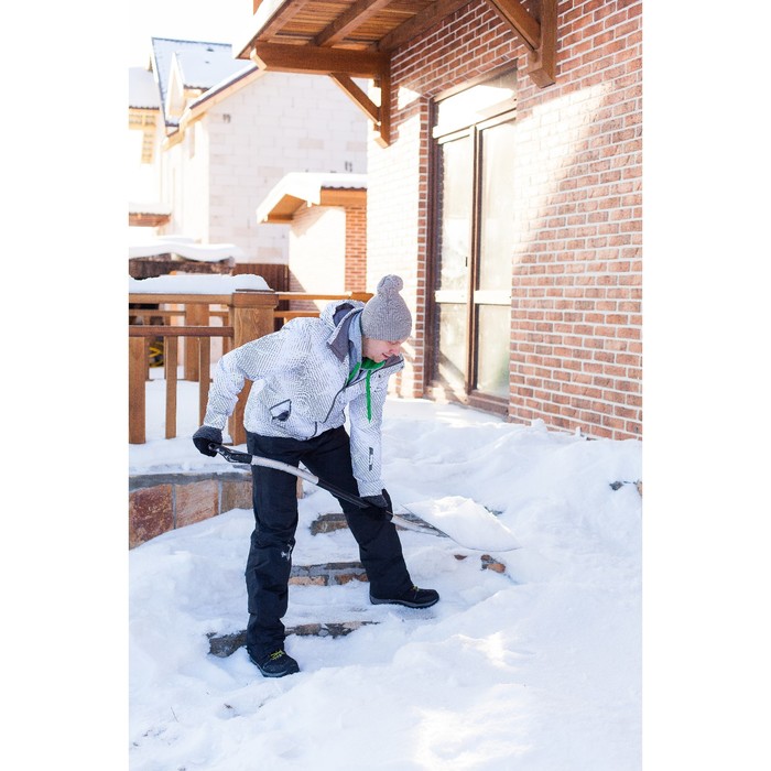 Лопата алюминиевая радиусная «Арктика», ковш 460 × 360 мм, алюминиевый черенок, терморукав