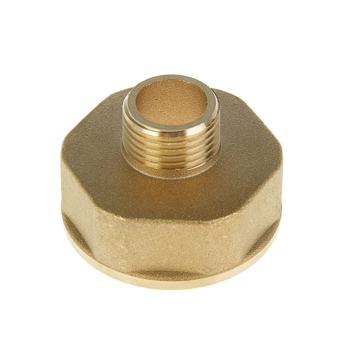 Переходник "Никифоров", 1/2"х1 1/4" наружная/внутренняя резьба, латунь