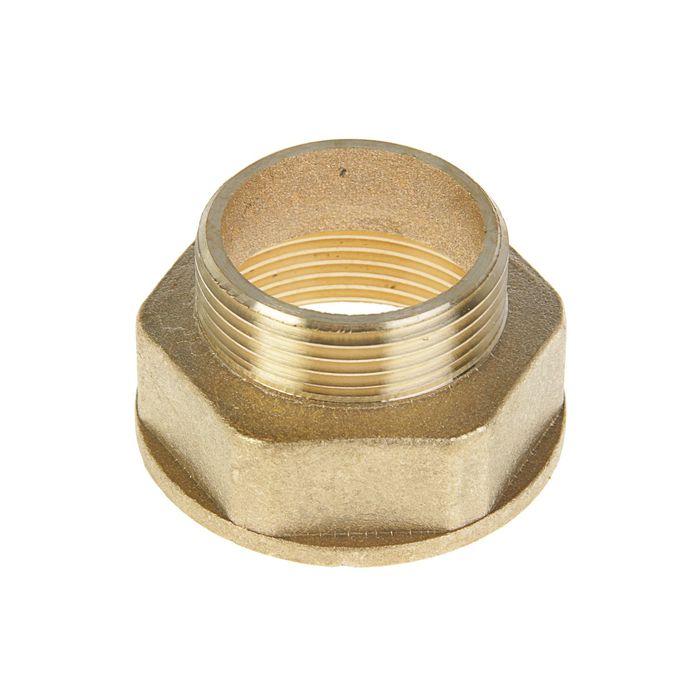 Переходник "Никифоров", 1 1/4"х1 1/2", наружная/внутренняя резьба, латунь