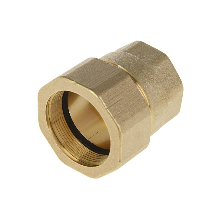 Муфта соединительная зажимная "Никифоров", внутренняя резьба, 1 1/4"х42, латунь