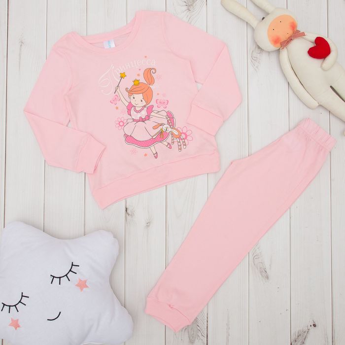 Джемпер, брюки KAFTAN "Принцесса"  рост 122-128 (34), 7-8 лет 100% хлопок