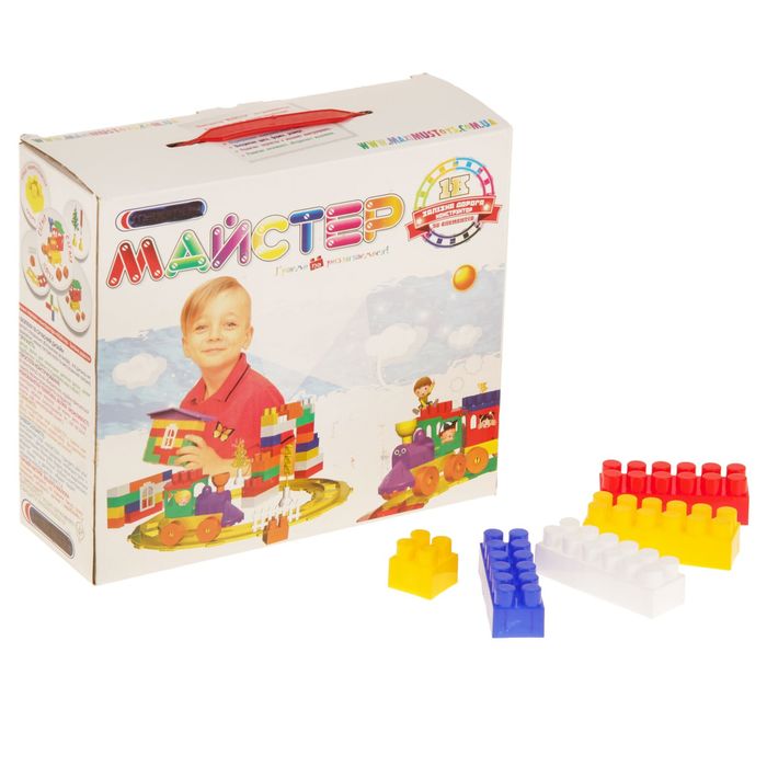 Конструктор Мастер "Железная дорога", 56 деталей