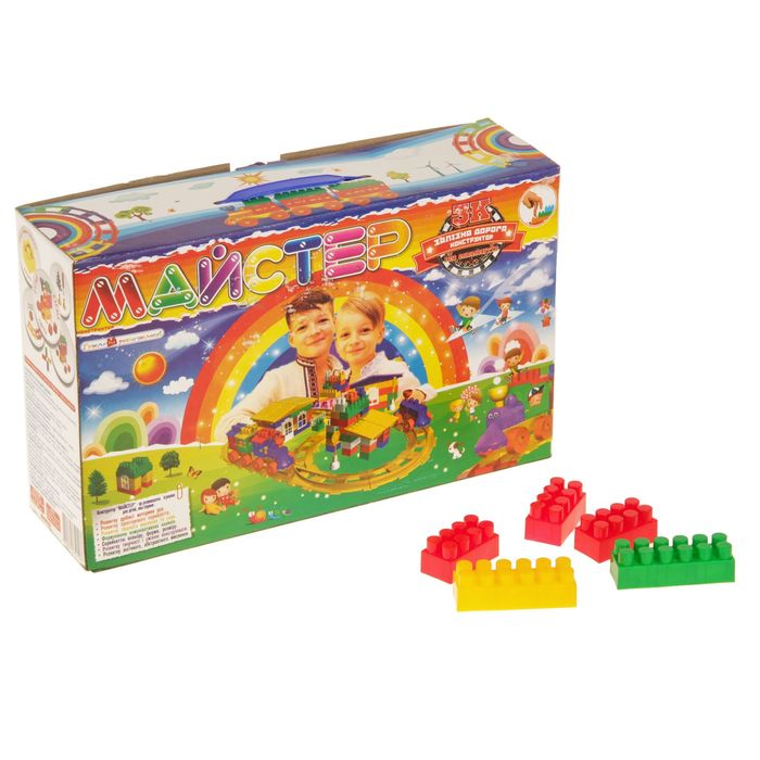 Конструктор Мастер "Железная дорога", 120 деталей