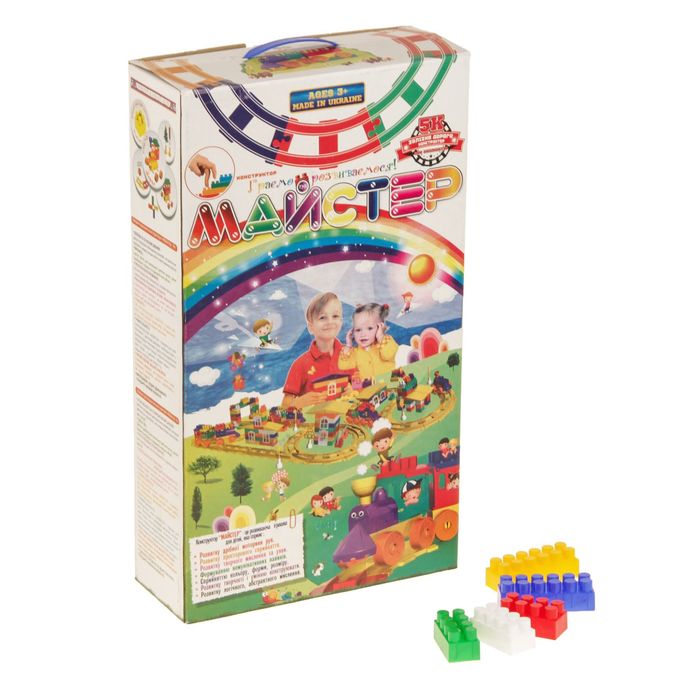 Конструктор Мастер "Железная дорога", 200 деталей