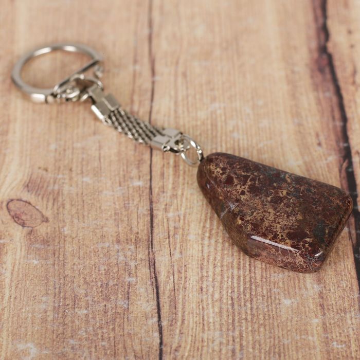 Брелок из яшмы «Красноярск» (натуральный камень)