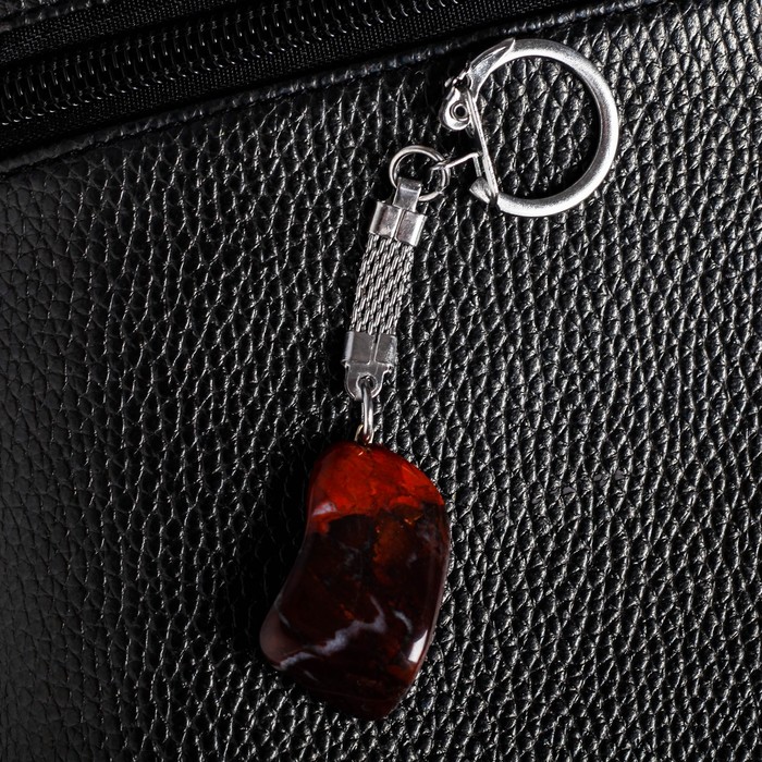 Брелок из яшмы «Москва», натуральный камень