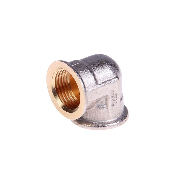 Уголок JIF, внутренняя резьба 1/2", никелированный, латунь