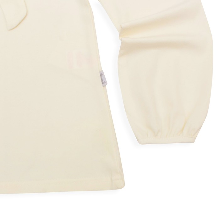 Джемпер для девочки "Школьная пора", рост 122 см (62), цвет белый, принт сердце ДДД681804