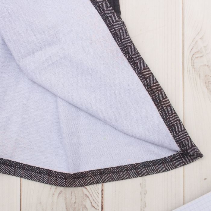 Платье для девочки "Школьная пора", рост 122 см (62), цвет тёмно-серый, принт сердце ДПД6858 26263